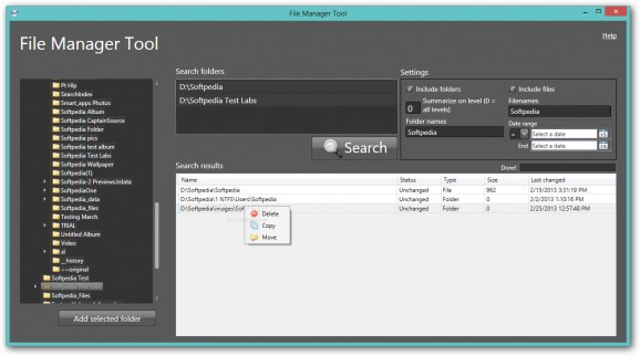 File Manager Tool screenshot