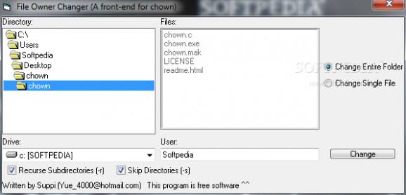 File Owner Changer screenshot