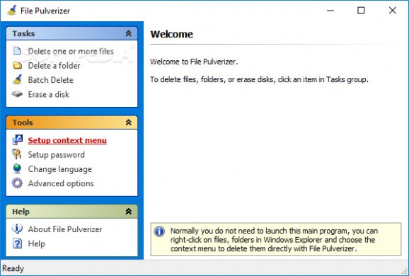 File Pulverizer screenshot