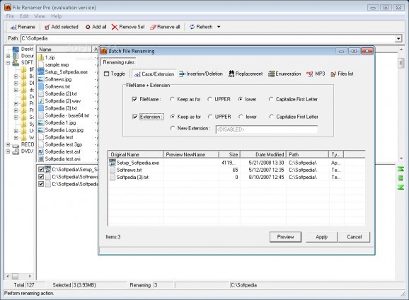 File Renamer Pro screenshot