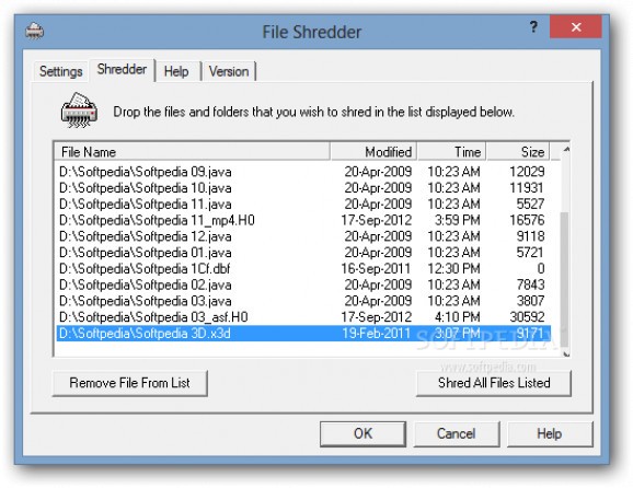 File Shredder screenshot