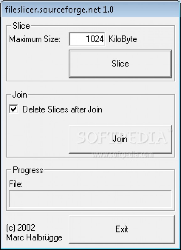 File Slicer screenshot