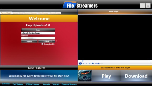 File Streamers Easy Uploads screenshot