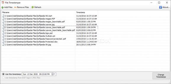 File Timestamper screenshot