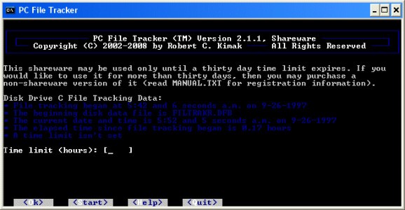 PC File Tracker screenshot