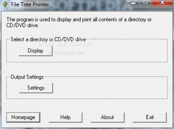 File Tree Printer screenshot