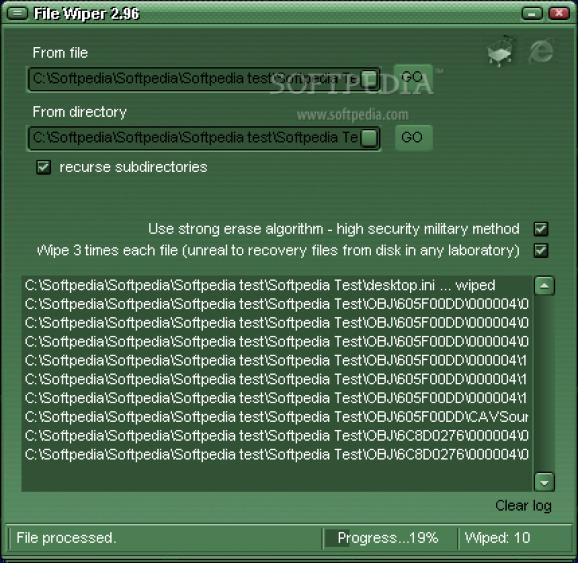 File Wiper screenshot
