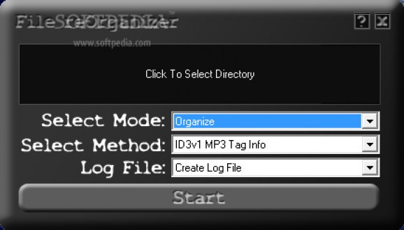 File reOrganizer screenshot