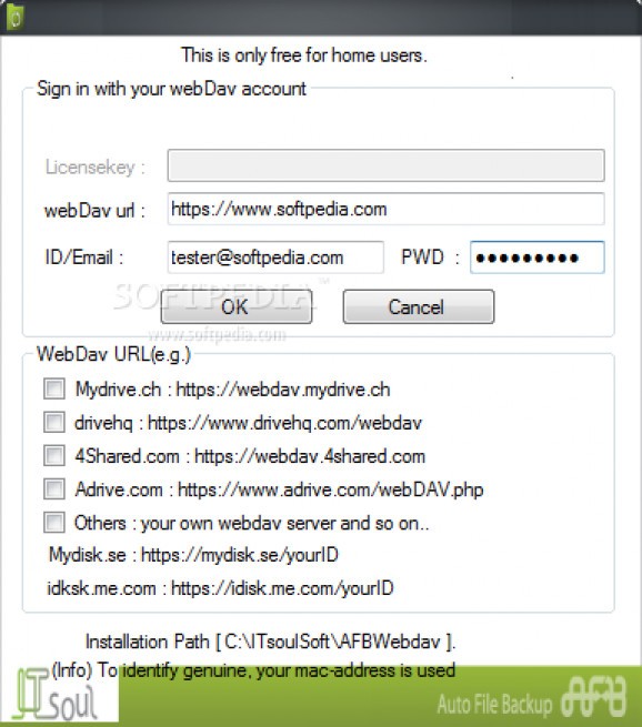 FileBackup-WebDav screenshot