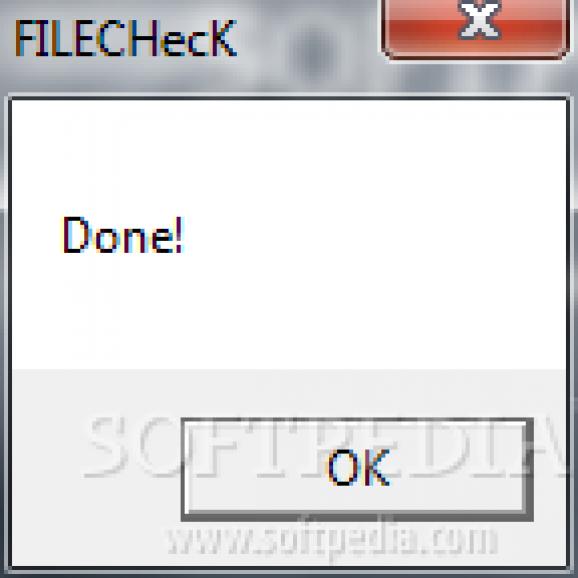 FileCHK screenshot