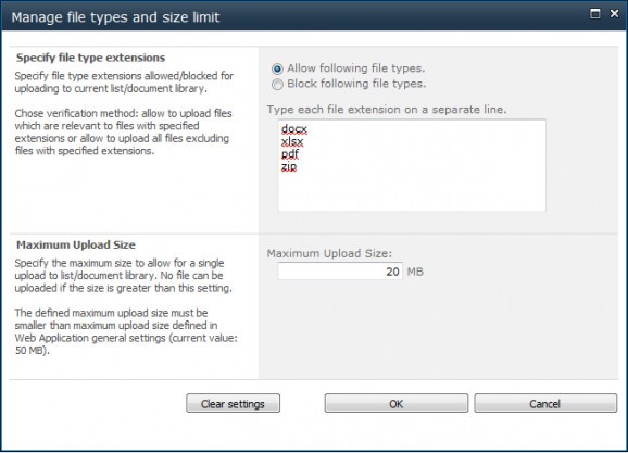 FileControlUP for SharePoint screenshot