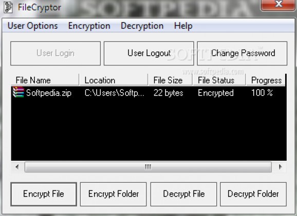 FileCryptor screenshot