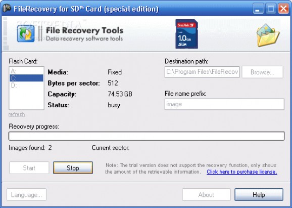 FileRecovery for SD screenshot