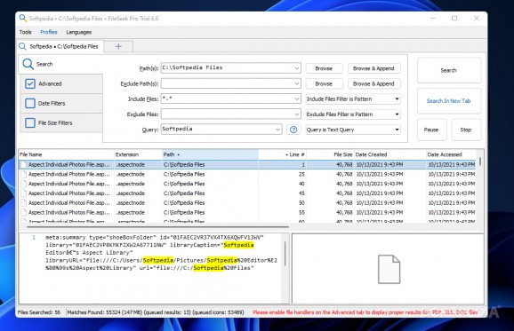 FileSeek Pro screenshot