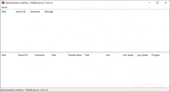 FileZilla Server screenshot