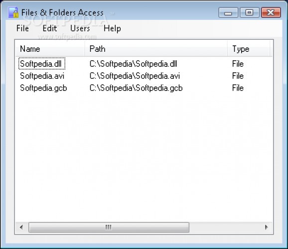 Files&Folders Access screenshot