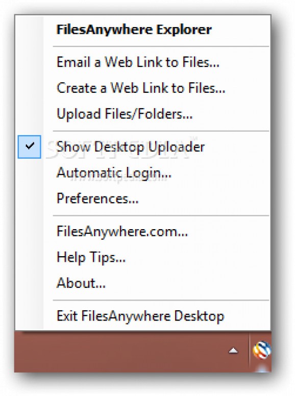 FilesAnywhere Desktop screenshot
