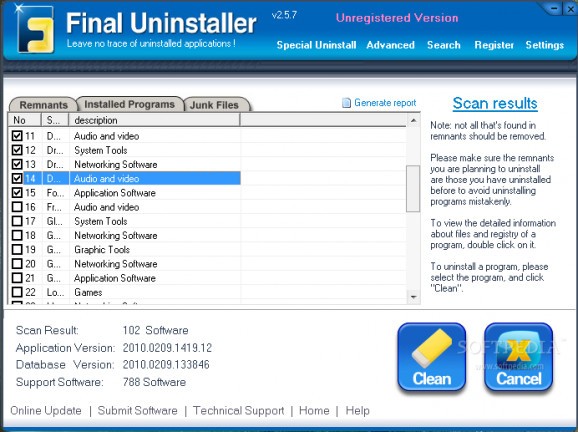 Final Uninstaller screenshot
