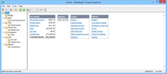 Metalogic Finance Explorer Portable screenshot