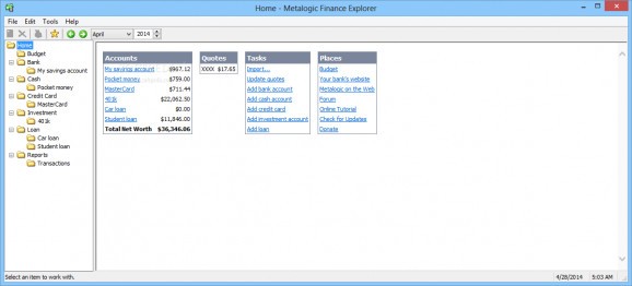 Metalogic Finance Explorer screenshot