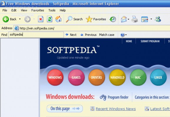 Find As You Type for Internet Explorer screenshot