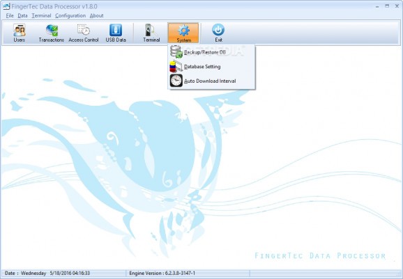 FingerTec Data Processor screenshot
