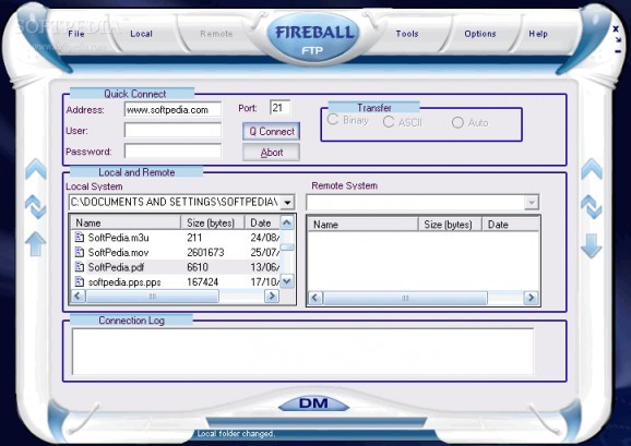 FireBall FTP screenshot
