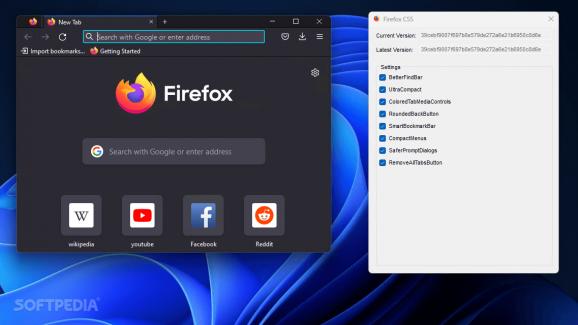 Firefox CSS Updater screenshot
