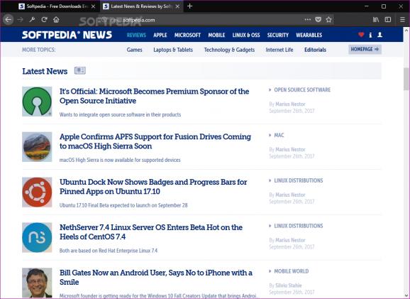 Firefox Developer Edition screenshot