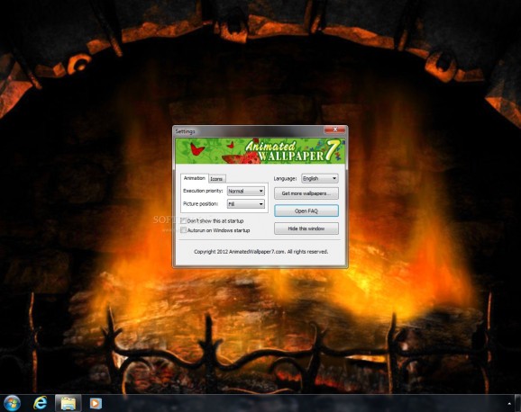 Fireplace Animated Wallpaper screenshot