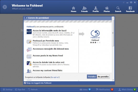 Fishbowl Client screenshot