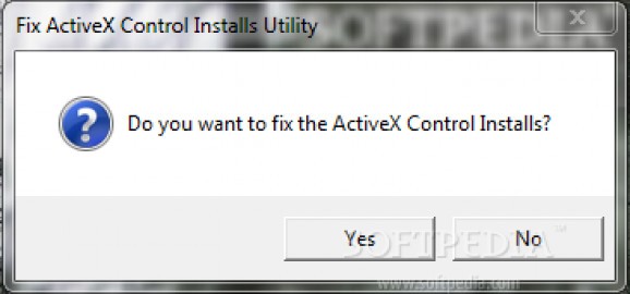 Fix ActiveX Control Installs Utility screenshot