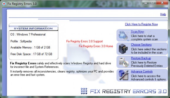 Fix Registry Errors screenshot