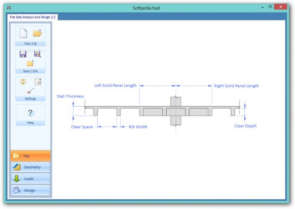Flab Slab Analysis and Design screenshot