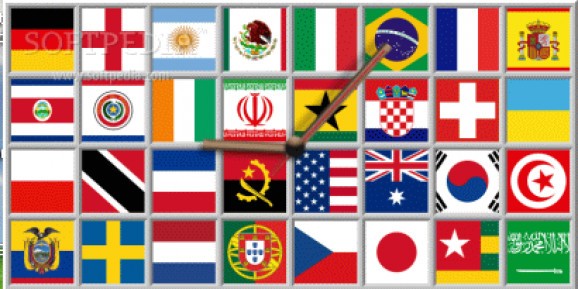 Flag Clock - World Cup 2006 screenshot