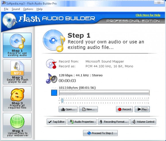 Flash Audio Builder Pro screenshot