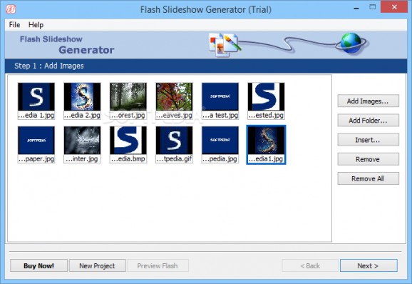 Flash Slideshow Generator screenshot