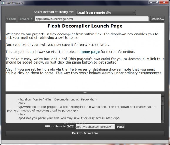 FlashDecompiler screenshot