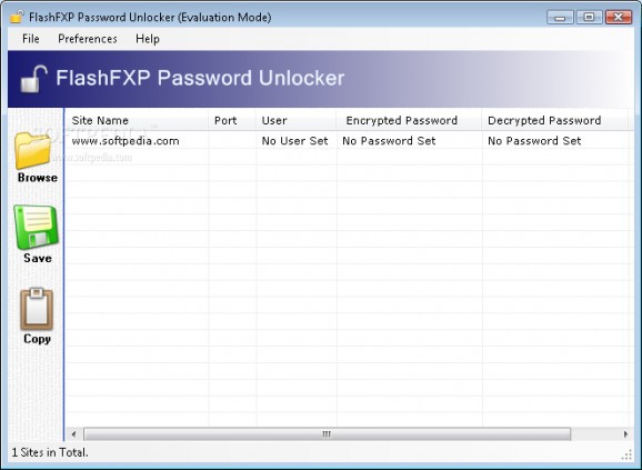 FlashFXP Password Unlocker screenshot