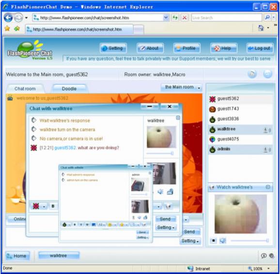 FlashPioneer Video Chat screenshot