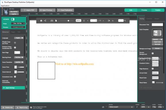 FlowPaper Desktop Publisher screenshot