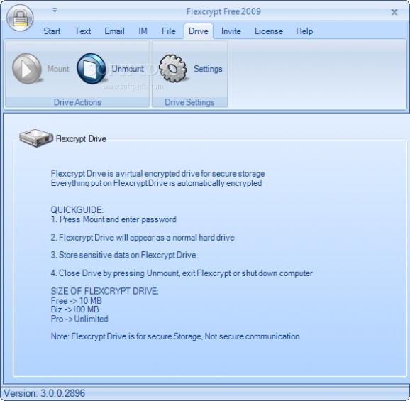Flexcrypt 2009 screenshot
