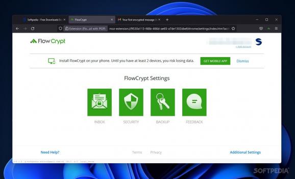 FlowCrypt for Firefox screenshot