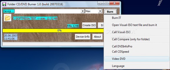 Folder CD / DVD Burner screenshot