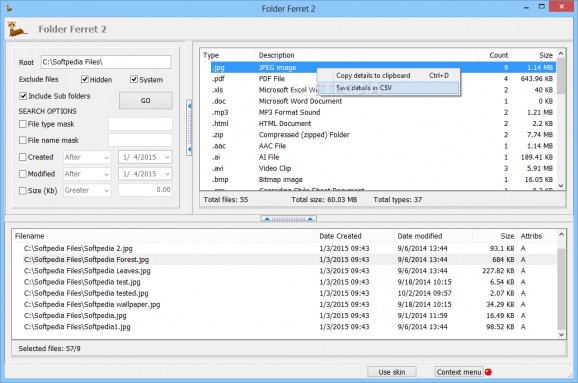Folder Ferret 2 screenshot