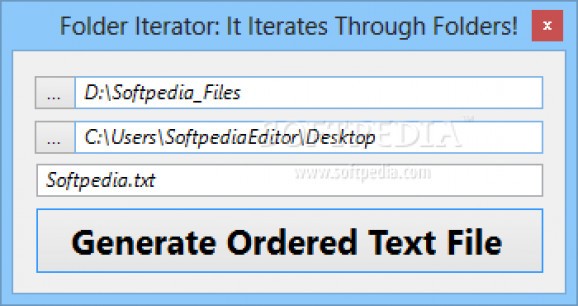 Folder Iterator screenshot