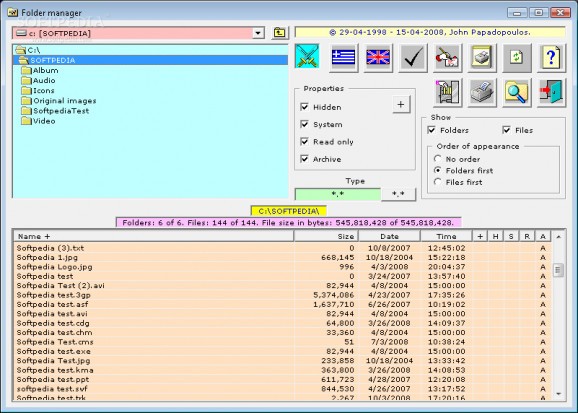Folder Manager screenshot