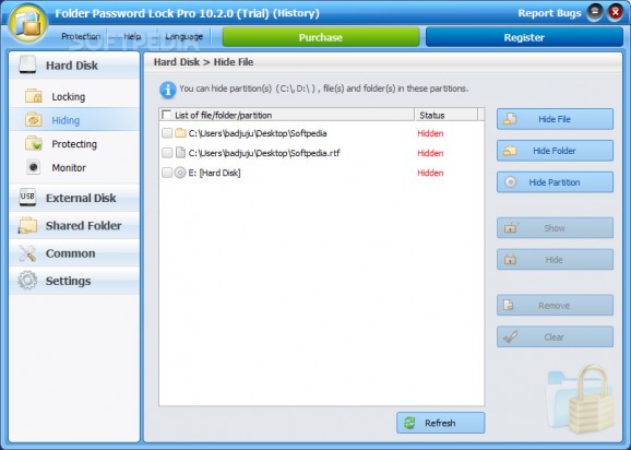 Folder Password Lock Pro screenshot