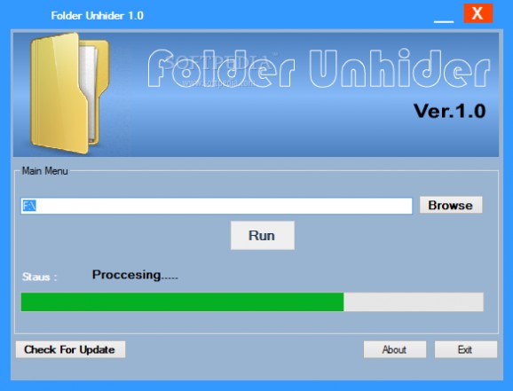 Folder Unhider screenshot