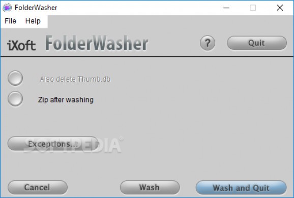 FolderWasher screenshot